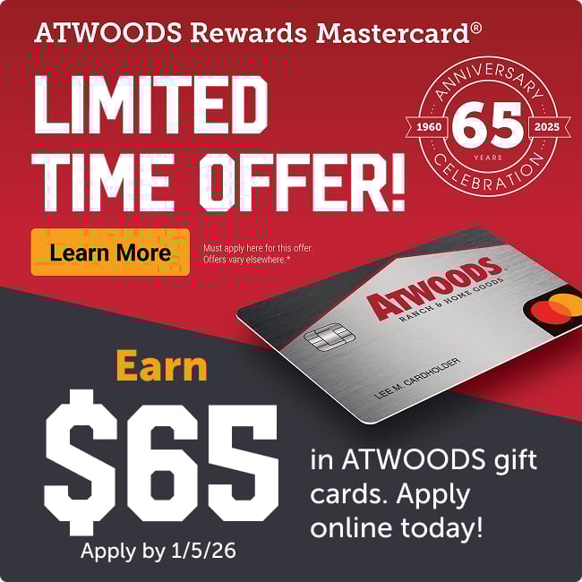 Atwoods Credit Card Promo - Mobile