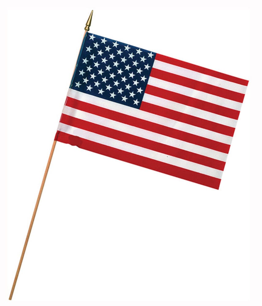 image of Polycotton USA Stick Flag Display