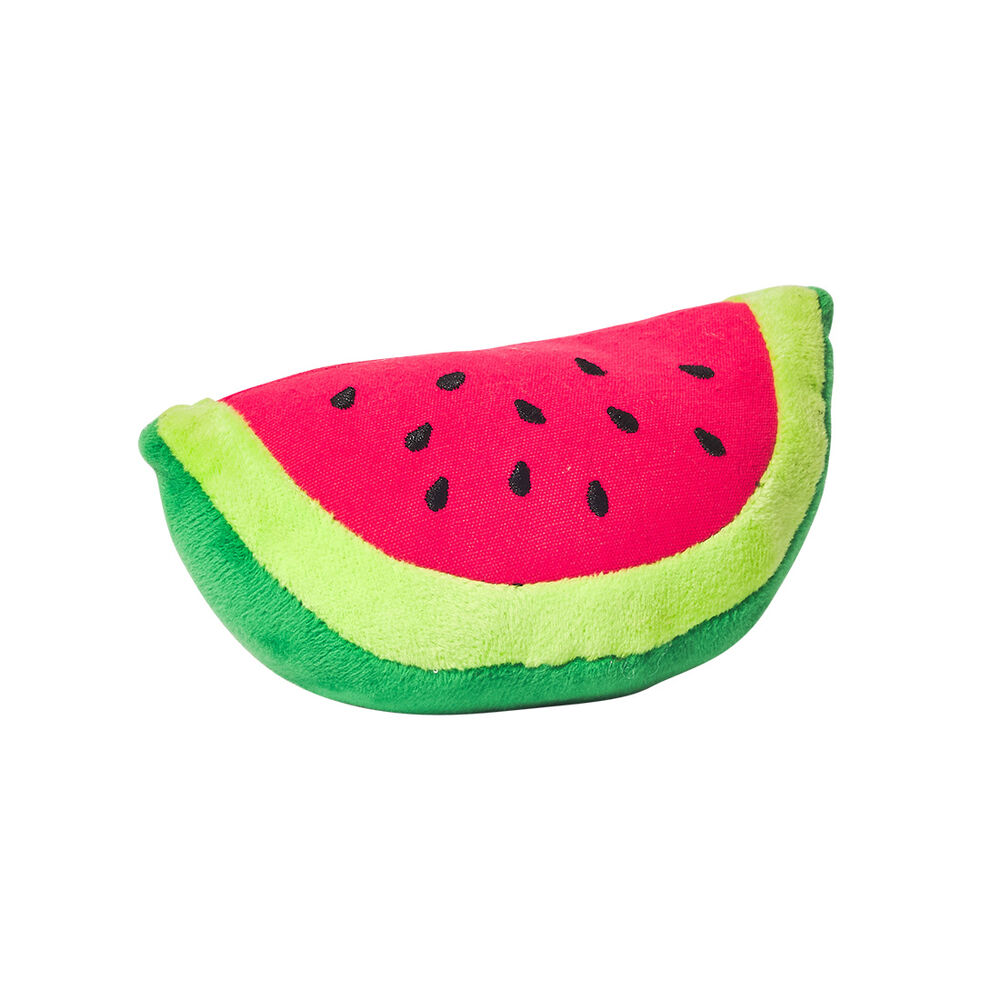 image of Watermelon Plush Squeaky Dog Toy