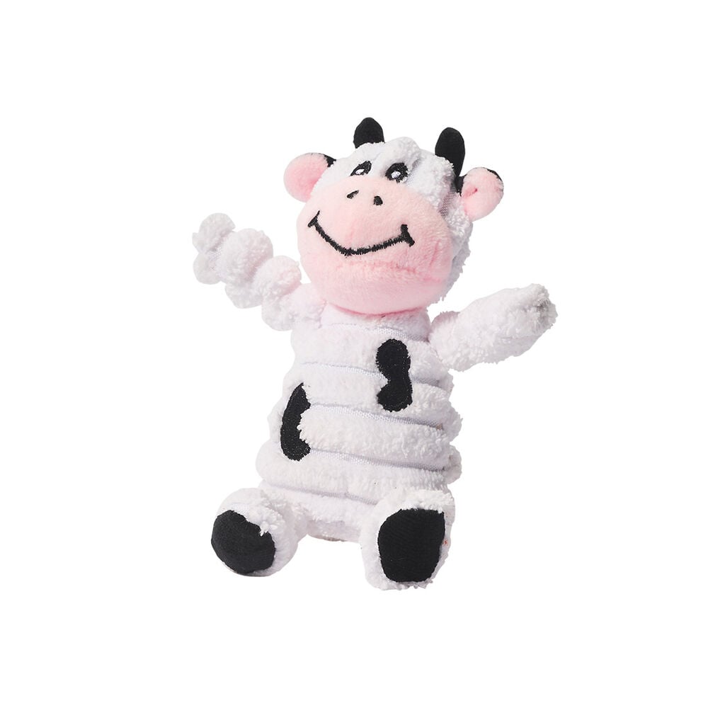 image of Mini Corduroy Cow Squeaky Dog Toy