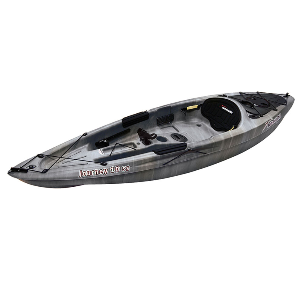 image of Journey 10-foot Ss Angler Kayak, Gray Swirl