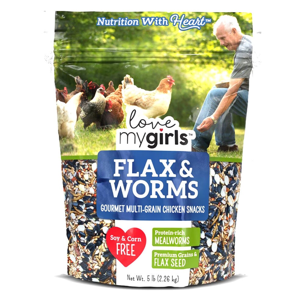 image of Poultry Treats- Flax and Worms, 5 lb