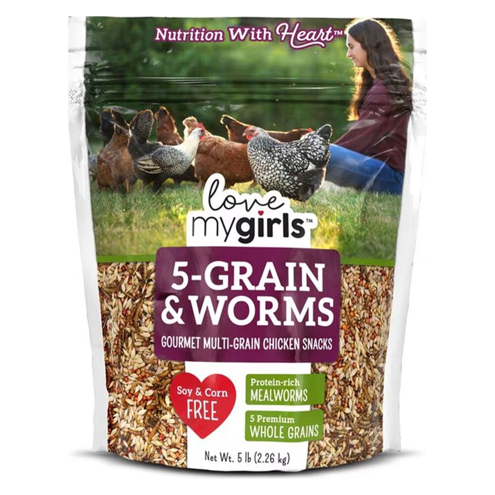 image of Poultry Treats- 5 Grains and Worm, 5 lb