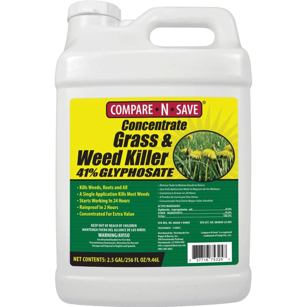 image of Concentrate Grass and Weed Killer 41% Glyphosate, 2.5 gallon