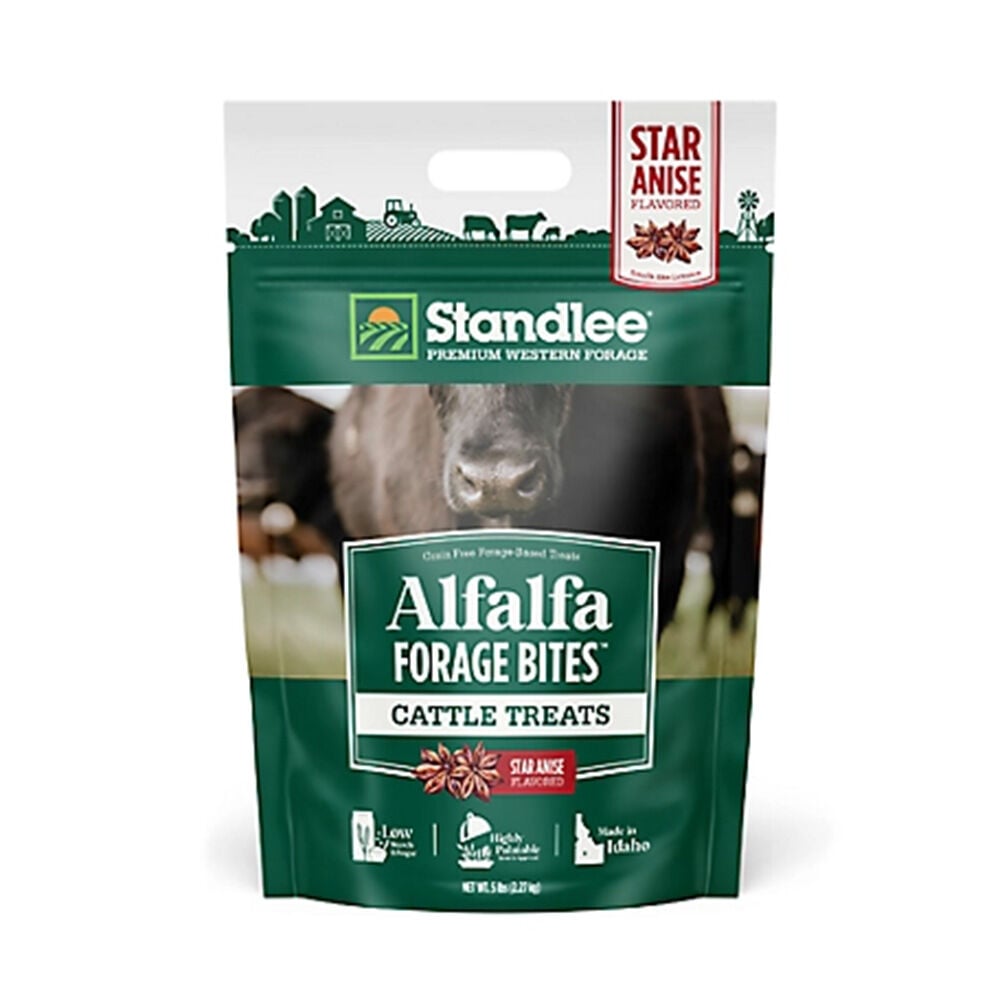 image of Alfalfa Forage Bites - Star Anise Flavor Cattle Treat, 5 lb