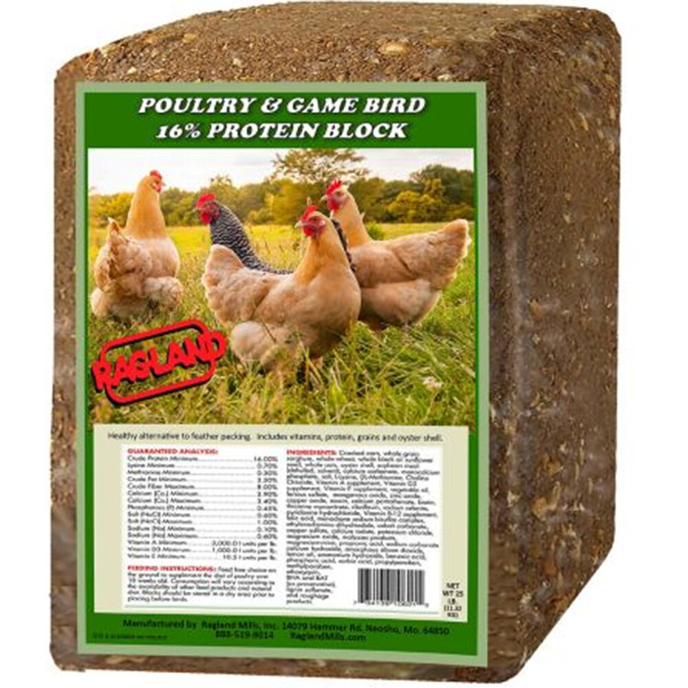 image of Poultry and Game Birds 16% Protein Block- 25 lb