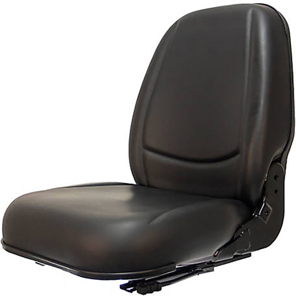 image of Vinyl High-Back Seat with Slides - Black