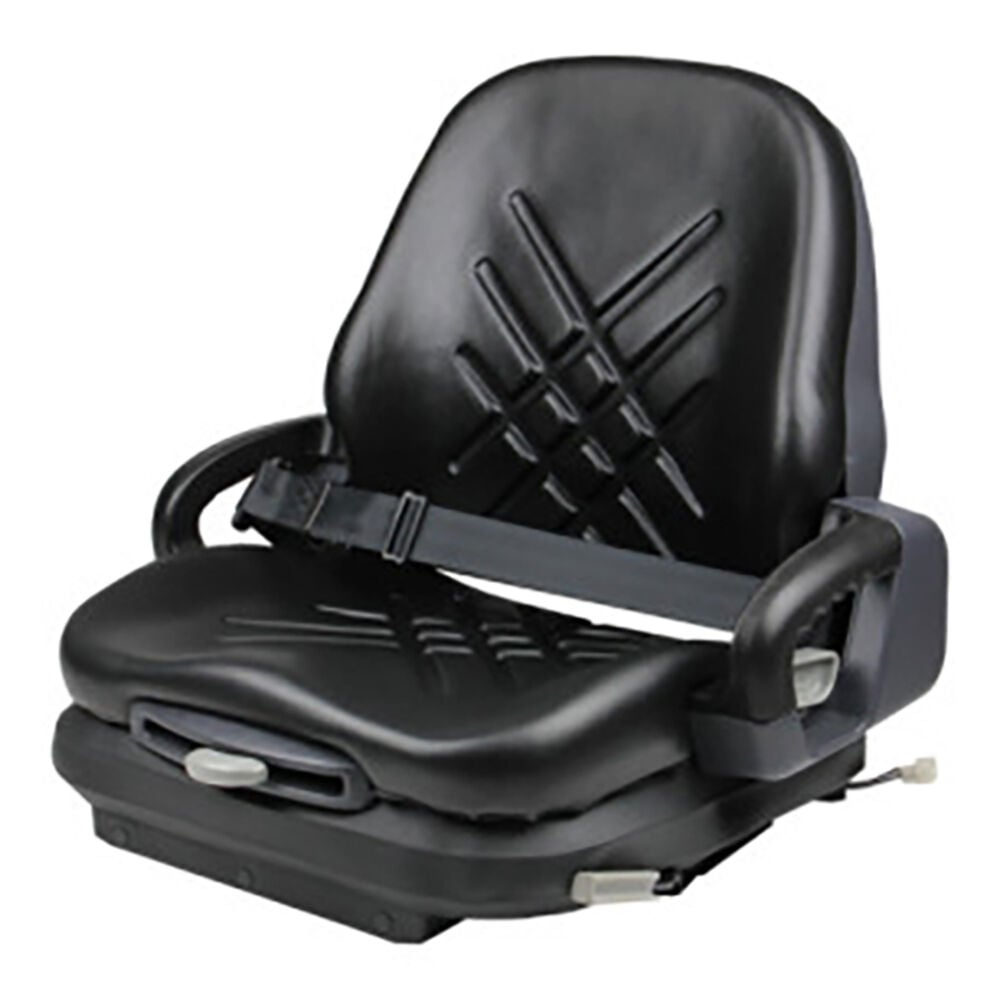 image of Premium Integrated Supspension Seat with Document Holder and Hip Restraints - Black