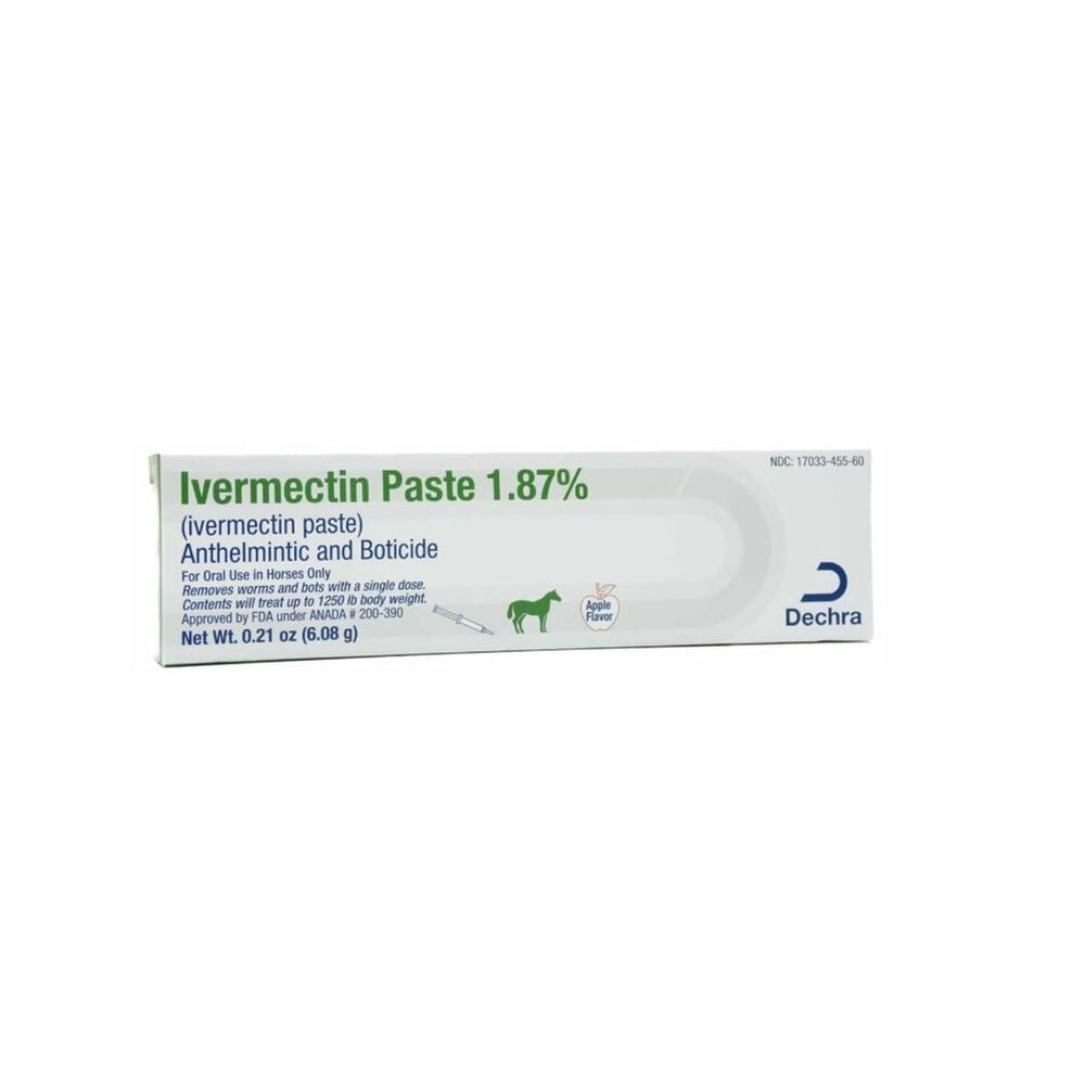 image of Ivermectin Horse Wormer Paste, 1.87%, Brand May Vary