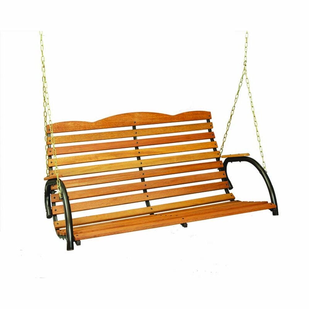 image of Country Garden Bronze Porch Swing with Chains