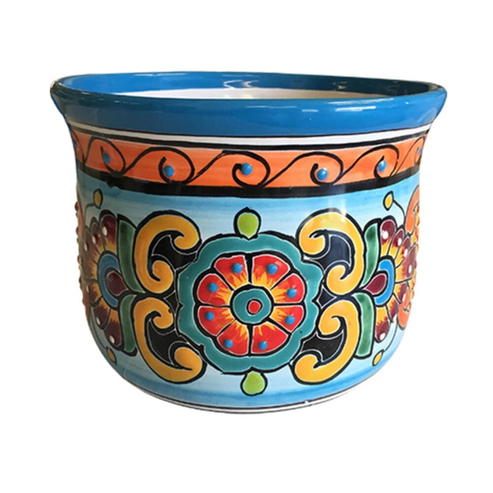 image of TalHand Painted Italian Planter, 5.5-in