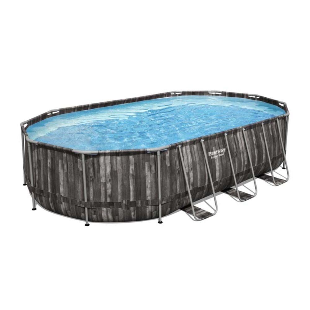 image of Power Steel 20-foot x 12-foot x 48-inch Oval Above Ground Pool