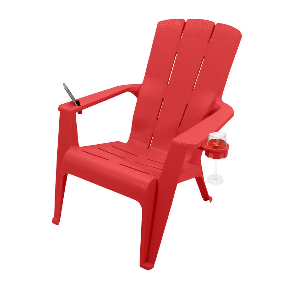 image of Deluxe Contour Adirondack Chair-  Crimson