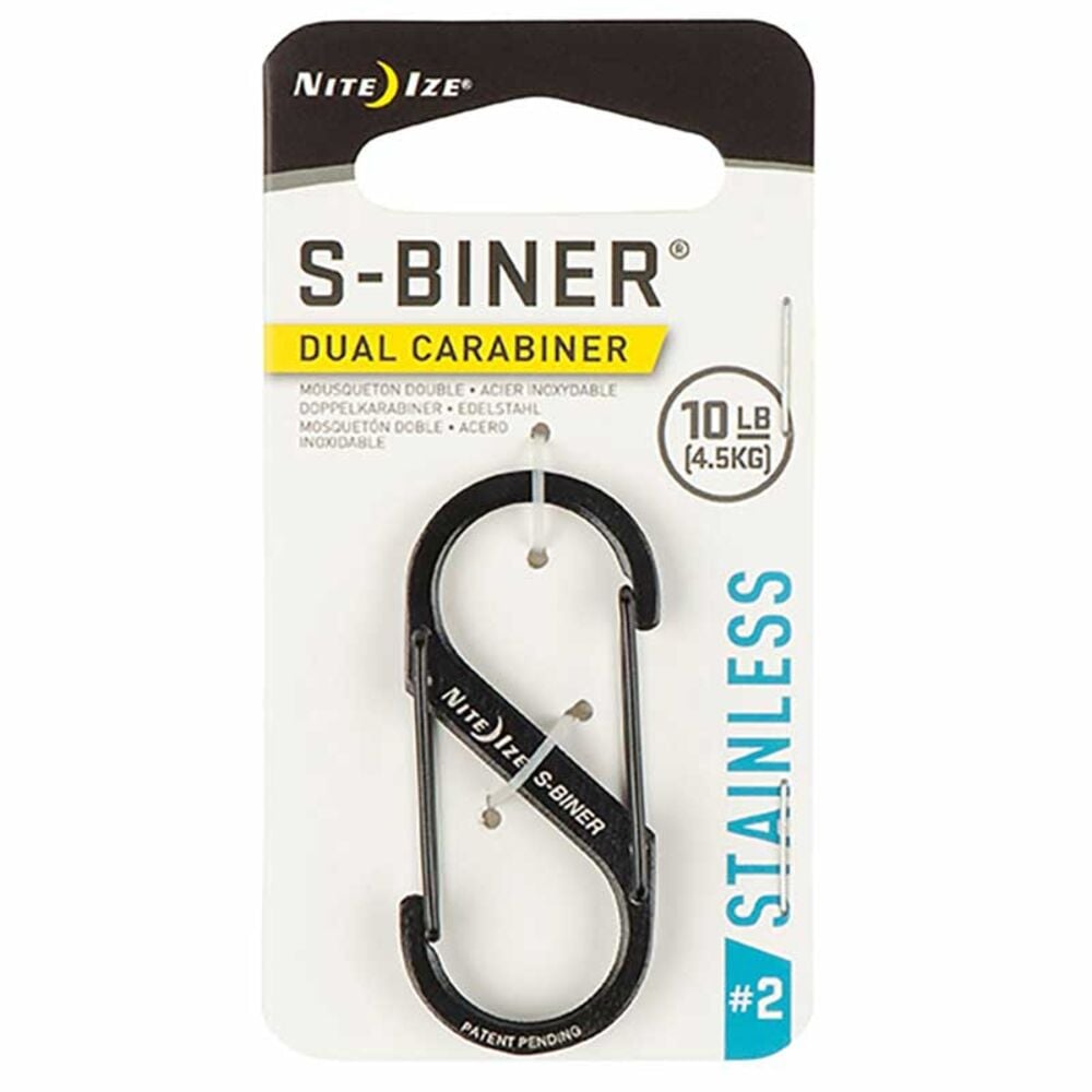 image of S-Biner Stainless Steel Dual Carabiner #2, Black