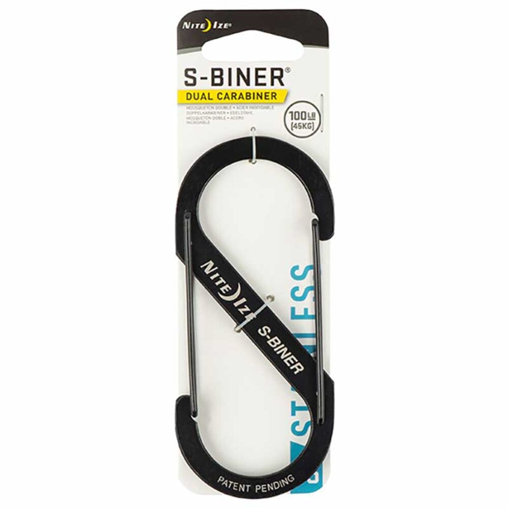 image of S-Biner Stainless Steel Dual Carabiner #5, Black