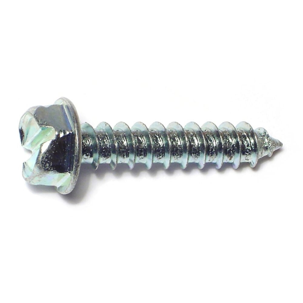 image of #14 x 1-1/4 Hex Drive Zinc Hex Head Sheet Metal Screw - 1 Count