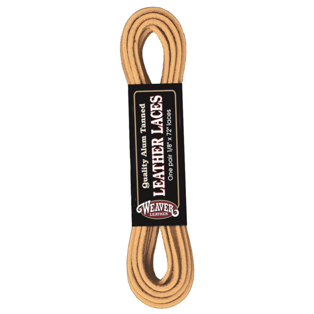 image of Supply Alum Tanned Leather Lace Handy Pack- Chestnut, 1/8 in x 72 in