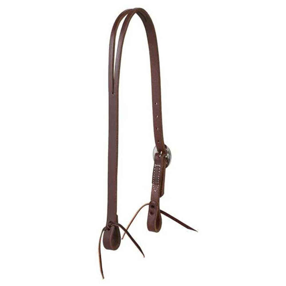 image of Stainless Steel Working Tack Split Ear Headstall- 3/4 in 