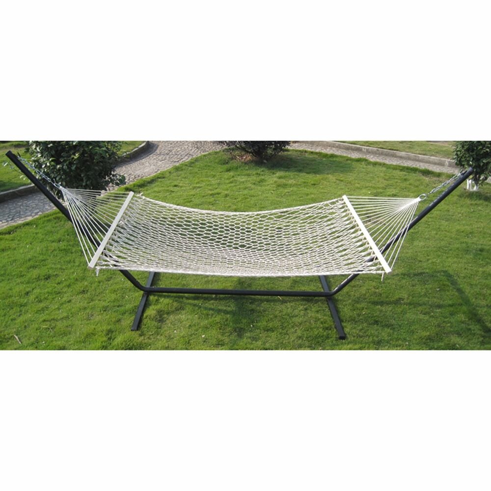 image of Backyard Expressions Cotton Rope Hammock - Color May Vary, Frame Not Included