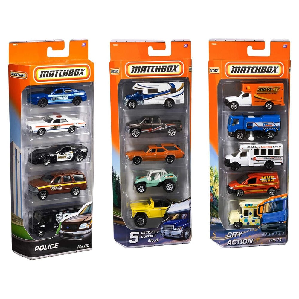 image of Toy Cars and Trucks Assorted- 5 Pack (Styles May Vary)