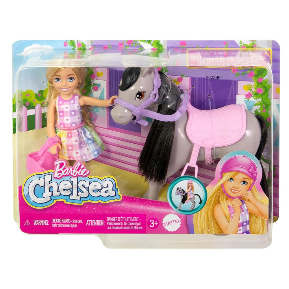 image of Doll and Toy Horse Set- Chelsea and Pony