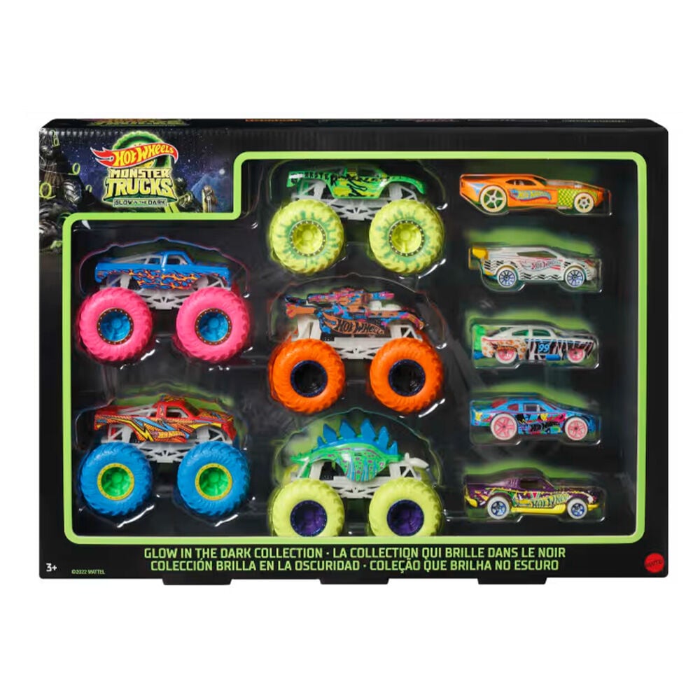 image of Toy Cars and Trucks- Glow in the Dark, 5 Pack