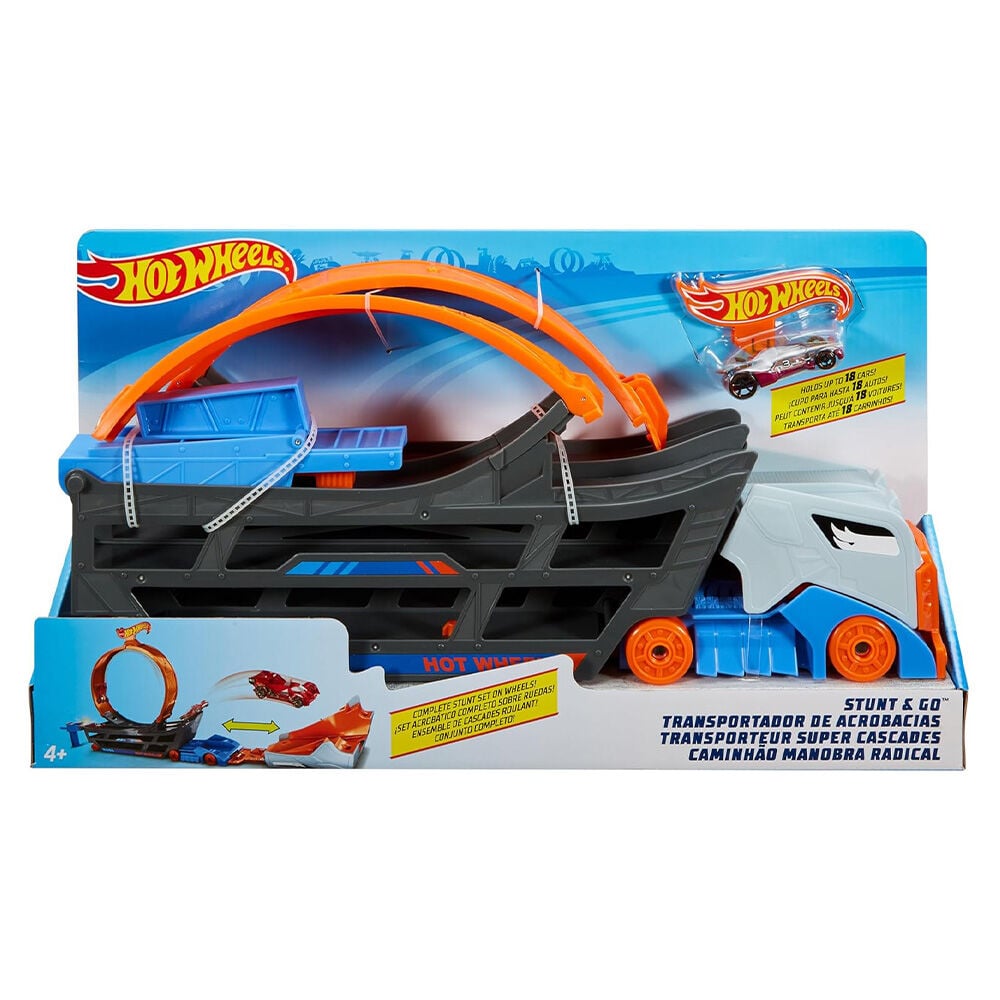 image of Toy Car and Track Set- Stunt and Go