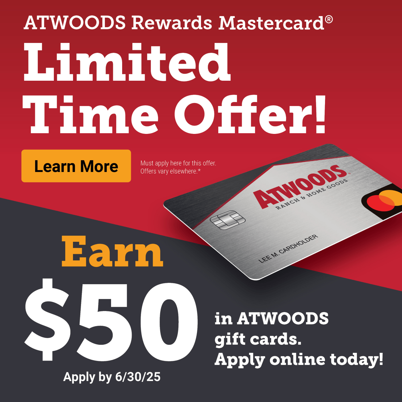 Atwoods Credit Card